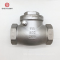 Threaded swing check valve for water